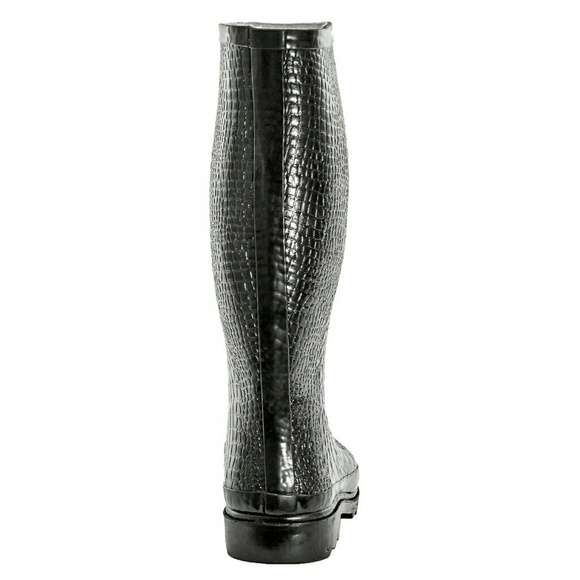 Women Tall Rainboots, #1415, Croco - Picture 3 of 4